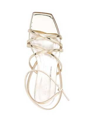 Gold-tone leather Naomy sandals SERGIO LEVANTESI | NAOMYPLATINO